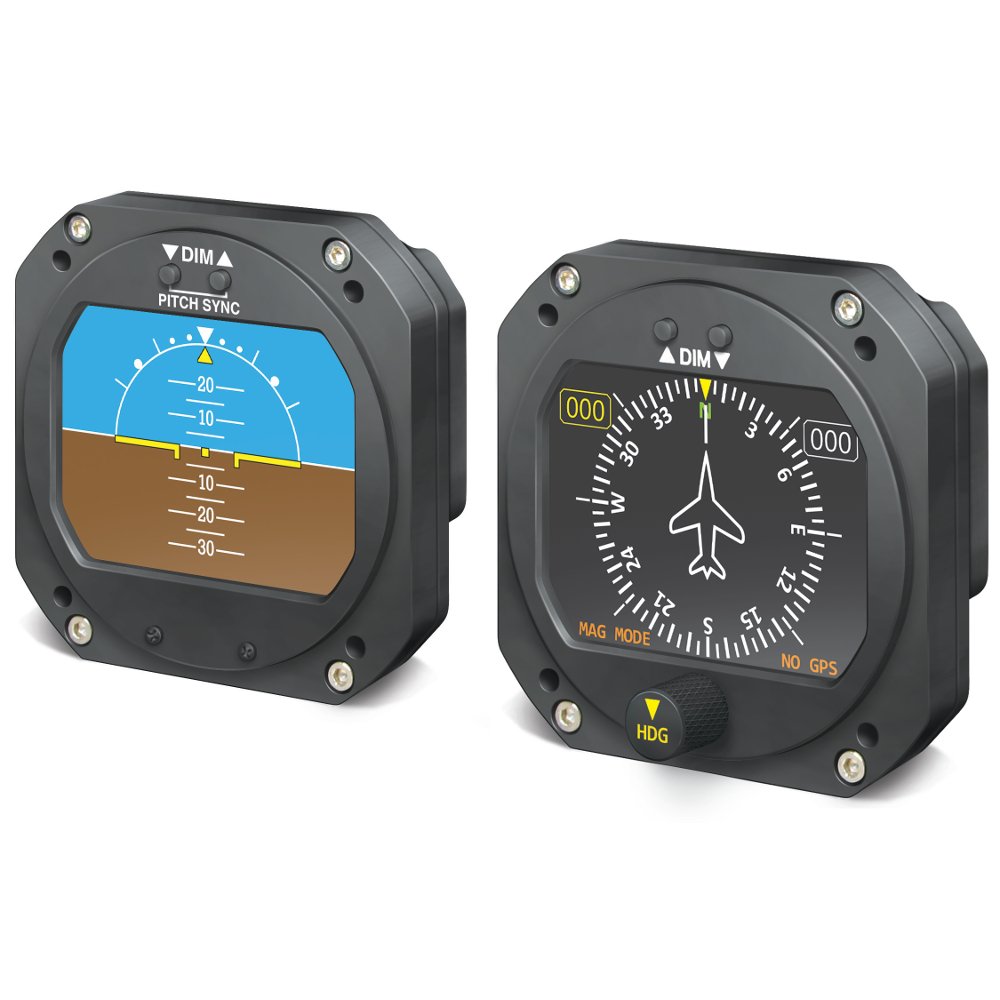 RC Allen RCA2610 & RCA1510 Stack Electric Digital Attitude Indicator